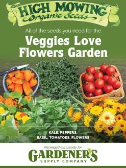 Gardener's Supply - Veggies Love Flowers Organic Seeds
