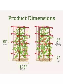 Tomato Cages, Set Of 4 -Garden Supplies 8587040 1