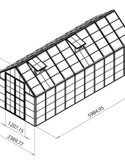 Canopia® By Palram Harmony™ Snap & Grow Greenhouse, 8' -Garden Supplies 8591043 11V tif