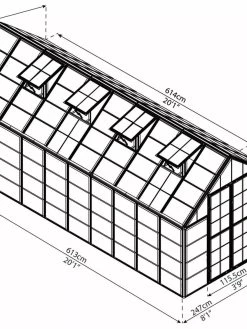 Canopia® By Palram Harmony™ Snap & Grow Greenhouse, 8' -Garden Supplies 8591043 12V jpg