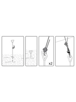 Canopia® By Palram Anchoring Kit For Snap & Grow™ Greenhouse -Garden Supplies 8591357 08v