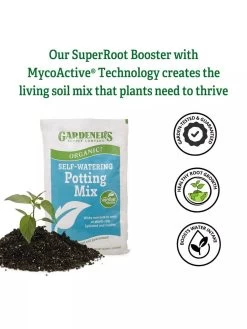 Organic Self-Watering Potting Mix, 20 Qts. 8 Organic Self-Watering Potting Mix, 20 Qts. -Garden Supplies 8592225 3