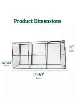 Crop Cage, 4' X 12' -Garden Supplies 8596540 2
