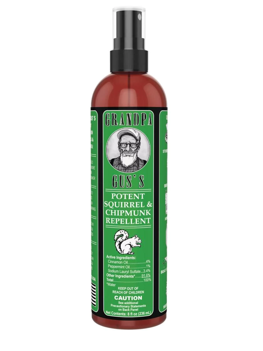 Grandpa Gus's Squirrel And Chipmunk Repellent Spray 1 Grandpa Gus's Squirrel And Chipmunk Repellent Spray