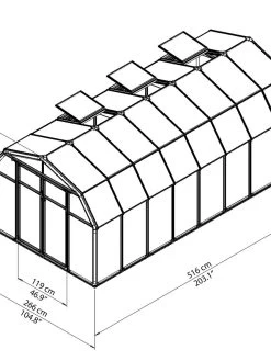 Canopia® By Palram Hobby Gardener Greenhouse, 8' -Garden Supplies 8599333 04V tif