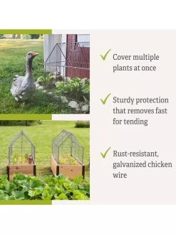 Chicken Wire Crop Coop -Garden Supplies 8609080 2