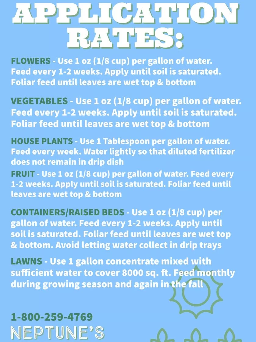 Neptune's Harvest Fish & Seaweed Fertilizer, 1 Quart 2 Neptune's Harvest Fish & Seaweed Fertilizer, 1 Quart - Image 2