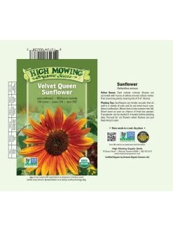Velvet Queen Sunflower Organic Seeds -Garden Supplies 8610362 01v