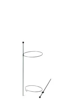 Peacock Mini Plant Support Rings 8", Set Of 2 -Garden Supplies 8610387 9571 tif