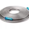 Sun Joe AJSGH75 Heavy-Duty Spiral Constructed Stainless Steel Garden Hose | 75-Feet | 1/2 In. Diameter