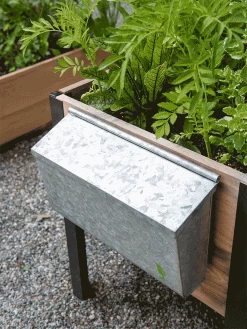 Galvanized Garden Tool Storage Box -Garden Supplies 8610811 GalvanizedToolStorageBox gif
