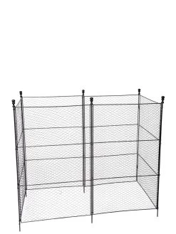 Tall Chicken Wire Critter Fence With Gate -Garden Supplies 8611020 1264 tif