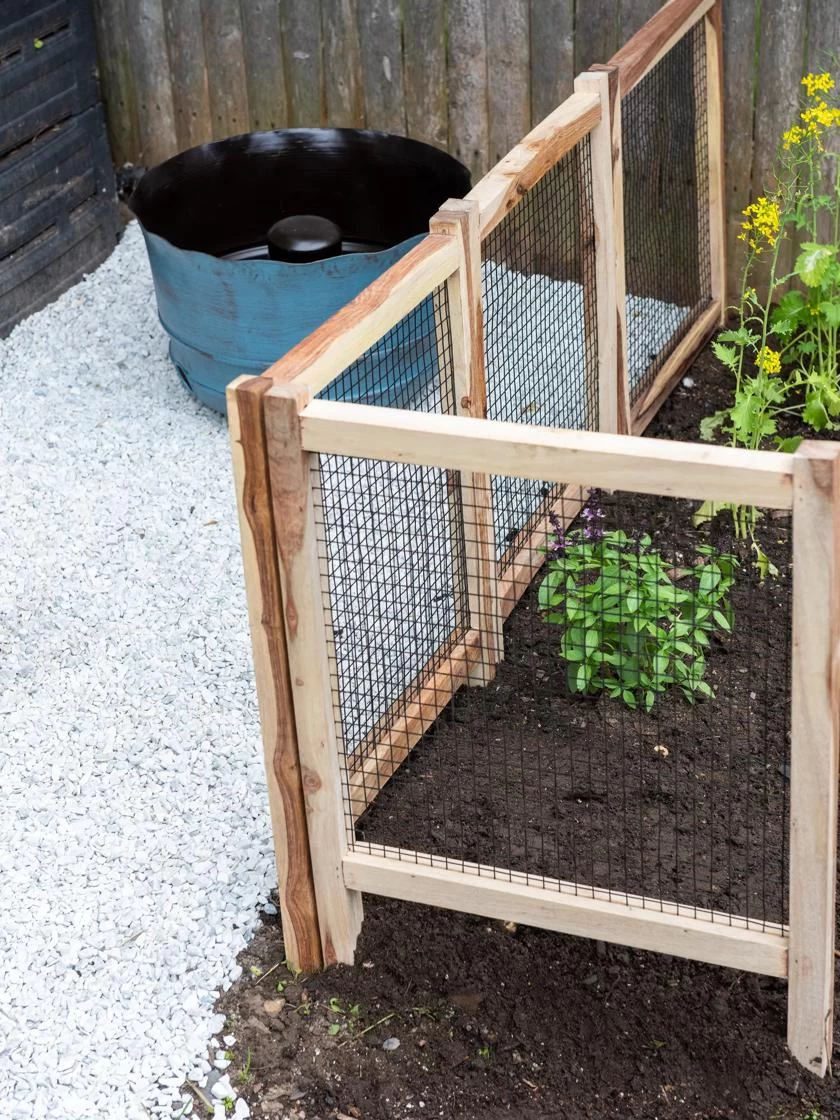 Wood And Wire Critter Fence, Set Of 4 2 Wood And Wire Critter Fence, Set Of 4 - Image 2