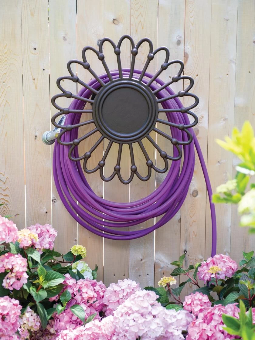 Daisy Wall-Mount Garden Hose Hanger 1 Daisy Wall-Mount Garden Hose Hanger