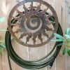 Rustic Sun Wall-Mount Garden Hose Hanger