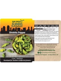 Shishito Pepper Organic Seeds -Garden Supplies 8611910 02v
