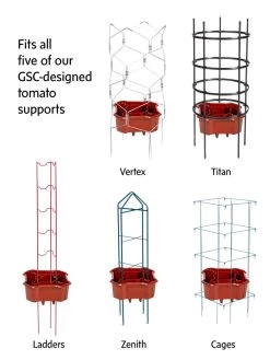 Deluxe Tomato Halos, Set Of 2 -Garden Supplies 8612045 support composite tif