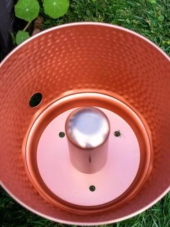 Hammered Copper Hose Pot With Lid 16 Hammered Copper Hose Pot With Lid -Garden Supplies 8613311 0022