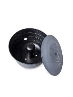 Ribbed Hose Pot With Lid -Garden Supplies 8613332 5808